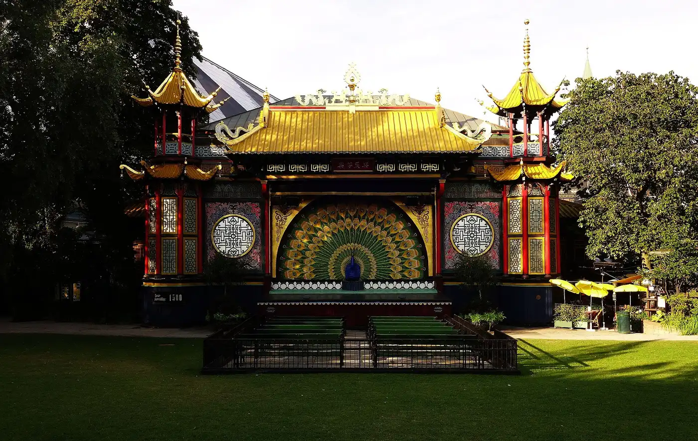 The 1874 Chinese-style Pantomime Theatre in Tivoli Gardens